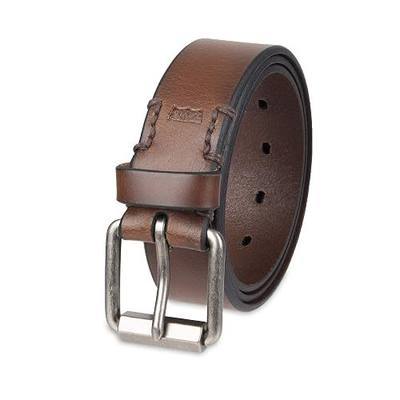 Levi's Men's Brown and Tan Casual Leather Belt - Jeans, Everyday Wear