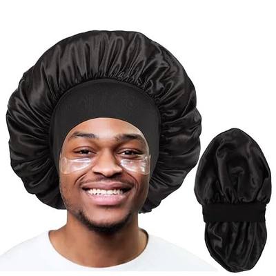 Bonnet for Men Satin Hair Bonnet for Sleeping Women Silk Hair Sleep Cap | Unisex,Reversible Hair Bonnet for Curly Hair,Long Hair,Double Layer Satin Lined,Stays on Head,Reduce Frizz,Smooth Soft Satin