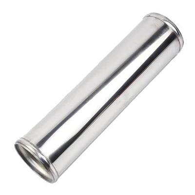 2.5" (63mm) OD Straight Aluminum Pipe with Beaded Ends, for Intercooler & Intake, Polished 11.81" (300mm) Long