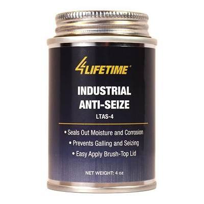 4LifetimeLines 4oz Anti-Seize Lubricant & Brake Caliper Grease | Copper-Based, Brush-Top | -50°F to 3000°F | Stops Rust, Galling & Squeaks | Automotive & Industrial Use