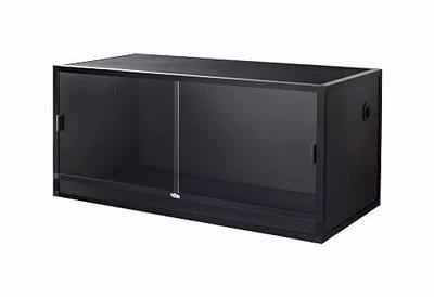 Reptile Habitats 4x2x2 (120 Gallon) Reptile Enclosure V3 PVC Panels, Glass Doors, Lightweight, Easy to Assemble, Heavy Duty Screen, Aluminum Frame