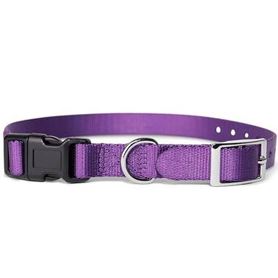 E Collar Replacement Strap, Compatible with SportDog, Petsafe, Invisible Fence, Durable Buckle for Easy on/Off (3/4", Purple)