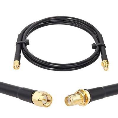 XRDS -RF SMA Cable, SMA Male to SMA Female Cables 3 FT RG58 SMA Extension Cable for SDR Equipment Antenna Ham Radio,3G 4G LTE Antenna,ADS-B,GPS and etc
