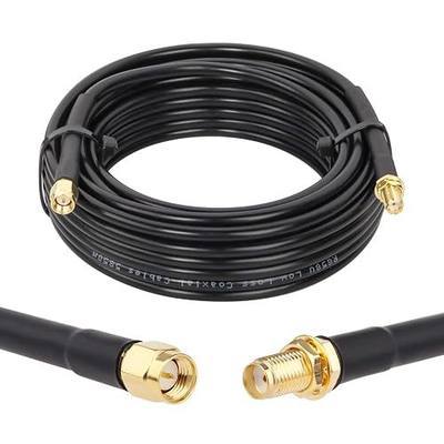 XRDS -RF SMA Cable, SMA Male to SMA Female Cables 25 FT RG58 SMA Extension Cable for SDR Equipment Antenna Ham Radio,3G 4G LTE Antenna,ADS-B,GPS and etc