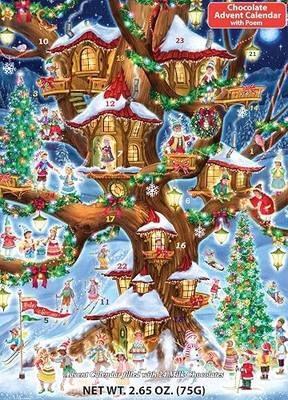 Vermont Christmas Company Elves' Treehouse Chocolate Advent Calendar (Countdown to Christmas)