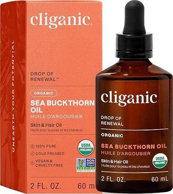 Cliganic Organic Sea Buckthorn Oil, 100% Pure - for Skin & Face, Cold Pressed