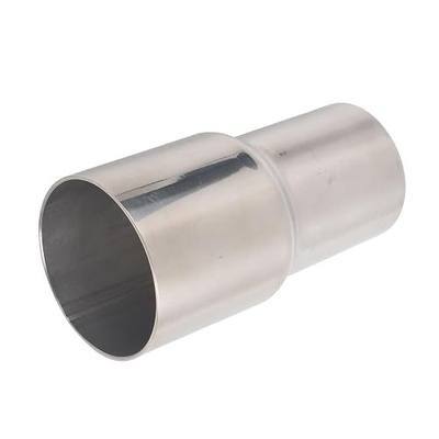 OD 1.75 Inch to ID 2 Inch Exhaust Pipe to Component Pipe Adapter Reducer 1.75'' OD to 2'' ID Polished Stainless Steel 4" Overall Length