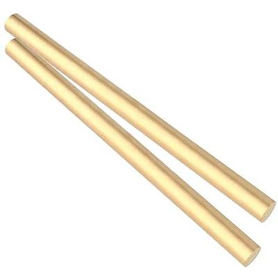 2 Pack 3/4 Inch Brass Rod, 11.81 Inch Length Solid Lathe Bar Brass Stock Round Brass Pins for Crafts, Model Making, DIY Supplies, Replacement Parts, Hardware