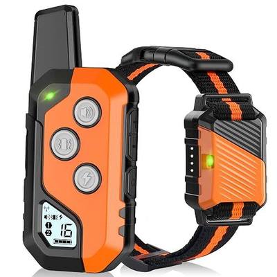 PIOUNS Shock Collar for Dogs, IP67 Waterproof Dog Training Collar with Remote, 3 Training Modes with Beep, Vibration, and Safe Static, Rechargeable for Large Medium