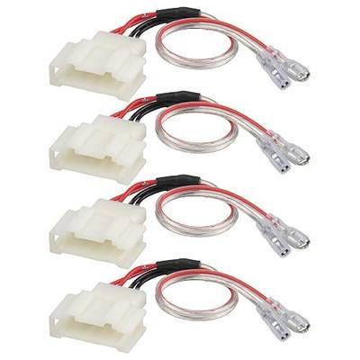 RED WOLF Door Speaker Wiring Harness Adapter Select for VW Volkswagen 1999-2019 Golf/Beetle/Passat, 1999-2016 Jetta Aftermarket Car Door Speaker Wire Cable Plug 4 PCS