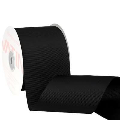 VATIN Black Grosgrain Ribbon 3 Inch x 10 Yards for Gift Wrapping | Perfect for Gift Wrapping, Wedding Decoration, Floral Bouquet, Hair Bow, DIY Craft,Christmas ribbon