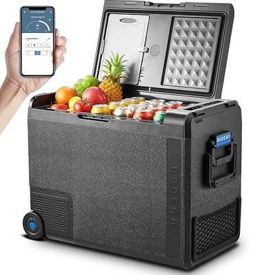 BODEGACOOLER 12-Volt Car Refrigerator, 61-Quart(58L) Car Fridge with APP Control, Portable Freezer (-4℉ to 68℉), RV Electric Cooler 12/24V DC & 100-240V AC for Outdoor, Truck, Camping, Travel