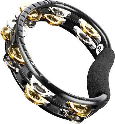 Tambourine for Adults, Traditional Handheld Musical Instrument — NOT MADE IN CHINA — Mixed Jingles, Synthetic Frame