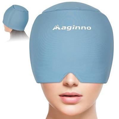 Head Ice Pack Cap,Ice Hat for Head,Head Ice Pack for Wrap,Cold & Hot 360 Degree Compression Reusable Stretchable Flexible Gel Ice Pack for Head(Stone)