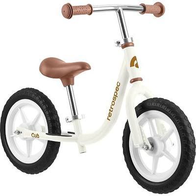 Retrospec Cub Toddler Balance Bike for Ages 18 Months - 3 Years - 12in No-Pedal Beginner Bicycle with Adjustable Seat, Puncture-Proof Tires & Safe Low Frame Design