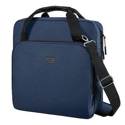 2 Inch 3 Ring Zipper Binder O-Ring with Strap & Multi-Pockets | Binder with Strap 500 Sheet Capacity for School and Office Binder Organizer, Compatible with 13-Inch MacBook, Dark Blue