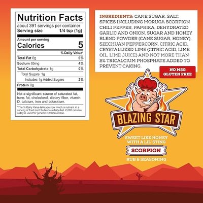Blazing Star Blazing Bundle – Spicy BBQ Rub Set with Reaper Rub and Scorpion Rub – Sweet Heat Seasonings for Ribs, Wings, Chicken, Pork, and Beef – Veteran Owned (2 Pack)