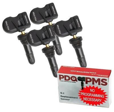 PDQ TPMS 315 MHZ Tire Pressure Sensor 4 Pack Rubber Stem for Ford Lincoln Mercury Direct Replacment for OE Part # F2GZ-1A189-A | GL3T-1A180-GA | HC3Z-1A189-B | TPMS-39 | TPMS-42