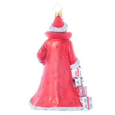 Christopher Radko Hand-Crafted European Glass Christmas Tree Decorative Ornament, Ardisia Crenata Claus