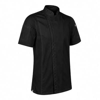 ChefsCloset Short Sleeve William Chef Coat, Modern Zipper Chef Jacket