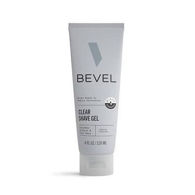 Bevel Essentials Clear Shave Gel for Men, Clear Shave Gel for Precise Detailing and Edging with Aloe Vera and Cucumber Extract to Soothe Skin and Prevent Razor Bumps, 4 Fl Oz