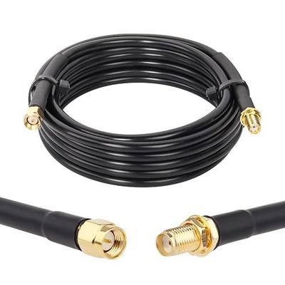 XRDS -RF SMA Cable, SMA Male to SMA Female Cables 10 FT RG58 SMA Extension Cable for SDR Equipment Antenna Ham Radio,3G 4G LTE Antenna,ADS-B,GPS and etc