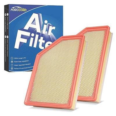 2-Pack Engine Air Filters for Silverado 2500HD/3500HD 2020-26 6.6L Duramax | for GMC Sierra 2500HD/3500HD 2020-2026 (6.6L Duramax), Replace #84554703 A3248C, Engine Filter Replacement Car Accessories