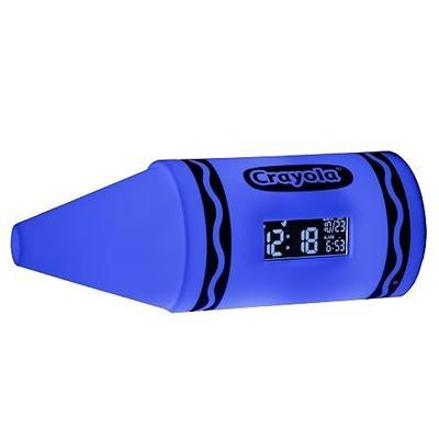Paladone Crayola Officially Licensed Digital Alarm Clock, Crayon Shaped Color Changing Light, Kids Bedroom, School Teacher Classroom Decor, Nursey Accent Lamp, Coloring Fun for Boys and Girls