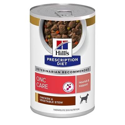 HILL'S PRESCRIPTION DIET ONC Care Wet Dog Food | #1 Veterinarian Recommended, Chicken & Vegetable Stew, 12.5 oz. Cans, 12-Pack