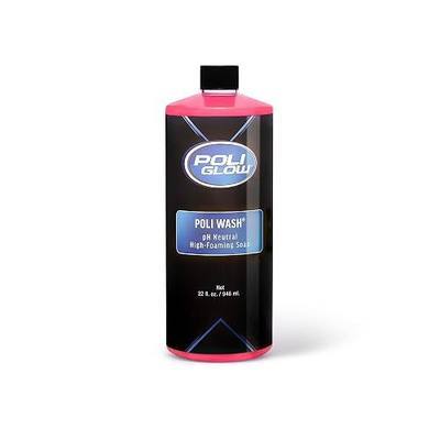 Poli Glow Poli Wash – 32 oz Concentrated Foaming Soap for Boats, RVs & All Vehicle Surfaces – pH Neutral, Biodegradable – Safe for Poli Glow, Ceramic Coatings, Fiberglass, Gel Coat, Aluminum & Paint