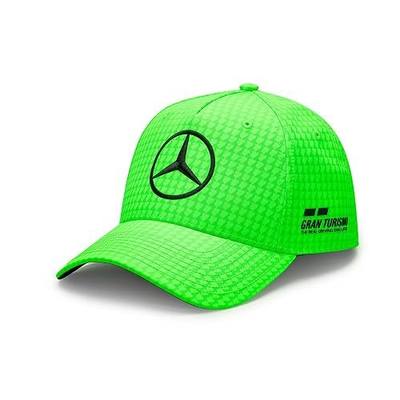 Mercedes AMG Petronas Formula One Team - 2023 Lewis Hamilton Driver Hat - Neon Green - Unisex - Size: One size