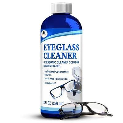 NORTHWEST ENTERPRISES Ultrasonic Eyeglass Cleaner Solution. Concentrated Ultrasonic Glasses Cleaner for use in Sonic and Ultrasonic Machines. (1)