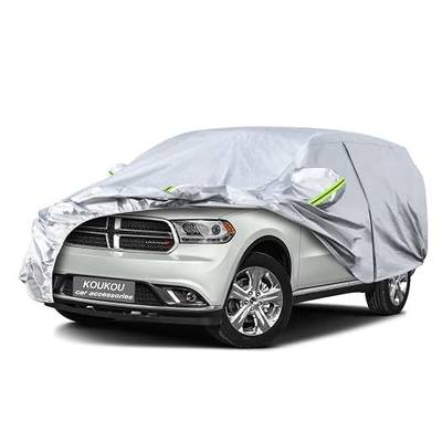 KouKou 6 Layers Car Cover Custom Fit Dodge Durango from 1998 to 2025, Waterproof Car Cover All Weather for Automobiles Outdoor Indoor with Zipper Door, Sun Rain Dust Snow Protection.