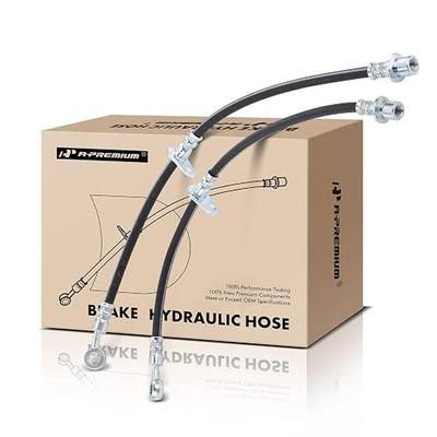 A-Premium Front Brake Hydraulic Hose Compatible with Honda | for CR-V 1997 1998 1999 2000 2001 2.0L - Replace# 01465S10010(Set of 2)
