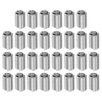 HARFINGTON 30pcs Wire Threaded Inserts 5/16-18 UNC 3D 23.7mm 304 Stainless Steel Helical Coiled Wire Thread Sleeve