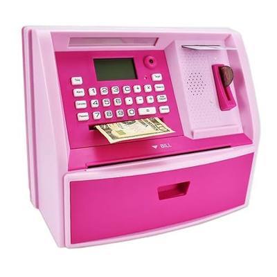 LIKE Talking ATM Savings Bank, Electronic Digital Piggy Bank for Kids | Realistic money and coins counting machine. Fun educational savings tracking bank. Great birthday gift for kids.