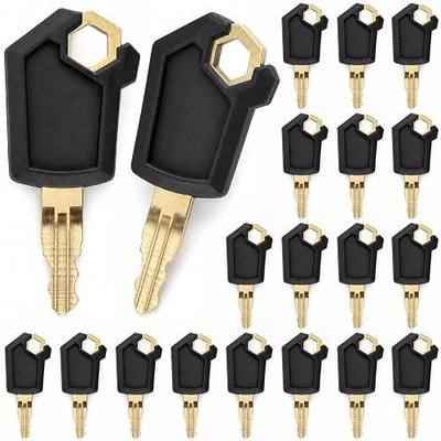 QWORK Equipment Keys, 20 Pack Replacement Keys Compatible with Caterpillar