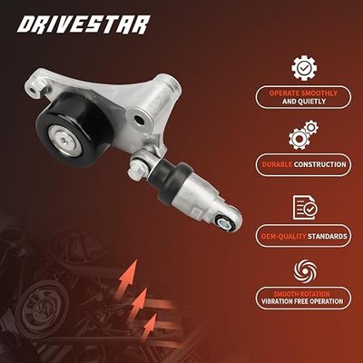 38216 Belt Tensioner Assembly for Toyota Camry RAV4 Scion | Compatible with Toyota Highlander Scion tC 2001-2012 2.0L/2.4L, for Belt Noise or Worn Tensioner, Replaces 1662028090 419022