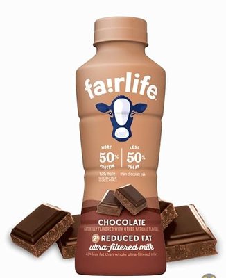 WESTERNMBY Fairlife UFM Milk 2% Reduced Fat Variety Pack, 14 Fl Oz, Total 6 bottles (3 Chocolate, 3 Strawberry)