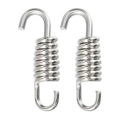X AUTOHAUX 2 Pcs Universal Exhaust Pipe Spring for Motorcycles 43mm 1.69" Stainless Steel Exhaust Pipe Spring Hook Modified Accessory