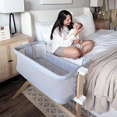 Newton Baby Bassinet & Bedside Sleeper with Mattress & Sheet -