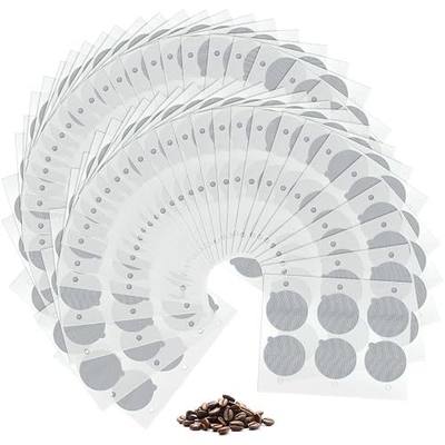 Ctosree 204 Pcs Espresso Coffee Foil Lids Stickers for Reusable Pods | 37mm, Aluminum Seal, Refillable Capsule Stickers, Espresso Machine Compatible, Self-Adhesive, Reuse Coffee Pod