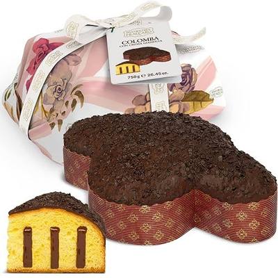 Gianduia Italian Easter Cake, Colomba di Pasqua with Gianduia Cream Filling - 26.5 Oz, 750gr - Pasticceria Fraccaro 1932, Colomba Cake with Chocolate Glaze, Naturally Leavened, Easter Cake Gift