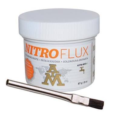 AIM Nitroflux Solder Paste Flux Kit with brush for Plumbing and General Purposes (57g / 2oz)