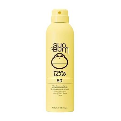Sun Bum Kids SPF 50 Sunscreen Clear Body Spray - Broad Spectrum Water-Resistant with Vitamin E - Wet or Dry Skin Application - Hawaii 104 Act Compliant (Without Octinoxate & Oxybenzone) - 6 oz