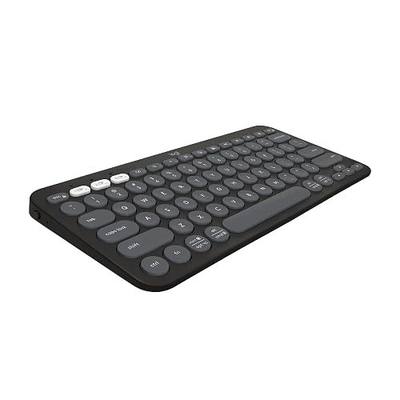 Logitech Pebble Keys 2 K380s Keyboard, Bluetooth, Wireless - Graphite