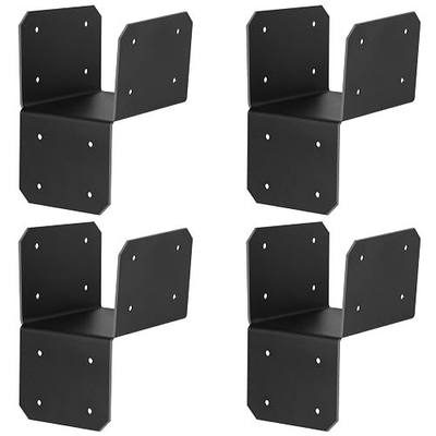 4 Pcs 4x4 Post Caps Tie Bracket for Pergola,Joist Anchor Connector,16 Gauge | For Pergola Rafters & Beams