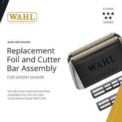 Wahl Professional Vanish Foil Head & Cutter Bar Replacement, High-Performance Shaver Accessories