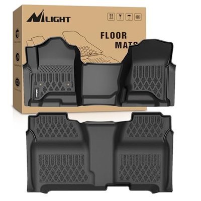 Nilight Floor Mat for Chevy Silverado GMC Sierra 1500 Crew Cab 2014-2018