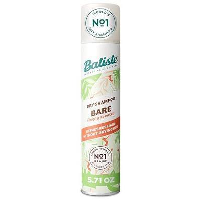 Batiste Dry Shampoo, Bare Fragrance, 5.71 Oz | Subtle Barely-there Clean Scent, Refresh Hair and Absorb Oil Between Washes, Waterless Shampoo, Adds Hair Texture and Body